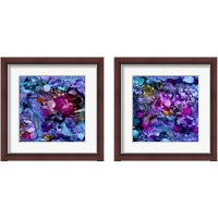 Framed 'Purple Outburst 2 Piece Framed Art Print Set' border=