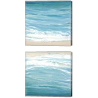 Framed 'Sea Breeze Coast 2 Piece Canvas Print Set' border=