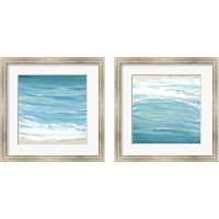Framed 'Sea Breeze Coast 2 Piece Framed Art Print Set' border=