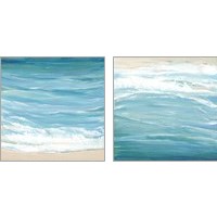 Framed 'Sea Breeze Coast 2 Piece Art Print Set' border=