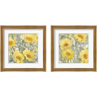 Framed 'Yellow Bunch 2 Piece Framed Art Print Set' border=