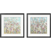 Framed 'Mixed Flowers 2 Piece Framed Art Print Set' border=