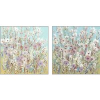 Framed Mixed Flowers 2 Piece Art Print Set