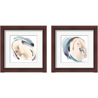 Framed 'Sandy Sea 2 Piece Framed Art Print Set' border=