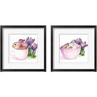 Framed 'Bunny Crossing 2 Piece Framed Art Print Set' border=