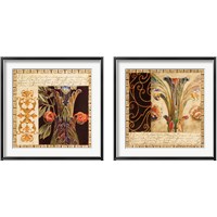 Framed Antique French Manuscript  2 Piece Framed Art Print Set