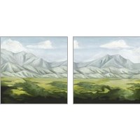 Framed 'Deep Valley 2 Piece Art Print Set' border=