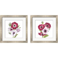 Framed Anemone Blooms 2 Piece Framed Art Print Set