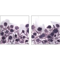 Framed 'Ultra Violets 2 Piece Art Print Set' border=