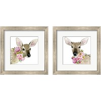 Framed Deer Spring 2 Piece Framed Art Print Set