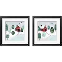 Framed 'Christmastown  2 Piece Framed Art Print Set' border=
