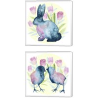 Framed 'Tulip Easter 2 Piece Canvas Print Set' border=