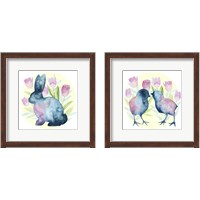 Framed 'Tulip Easter 2 Piece Framed Art Print Set' border=