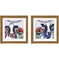Framed American Herd 2 Piece Framed Art Print Set
