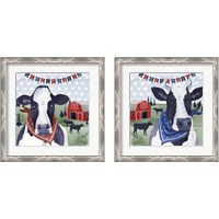 Framed 'American Herd 2 Piece Framed Art Print Set' border=