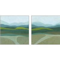 Framed 'Blue Mountains 2 Piece Art Print Set' border=