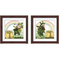 Framed Leprechaun's Rainbow 2 Piece Framed Art Print Set
