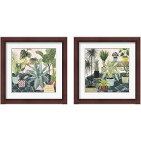 Framed Modern Jungle 2 Piece Framed Art Print Set