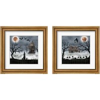 Framed 'Harvest Moon 2 Piece Framed Art Print Set' border=