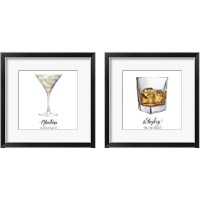 Framed Classic Happy Hour 2 Piece Framed Art Print Set