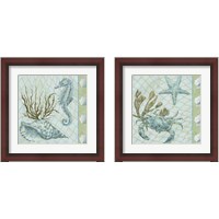 Framed 'Under Sea  2 Piece Framed Art Print Set' border=