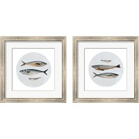 Framed 'Three Fish 2 Piece Framed Art Print Set' border=