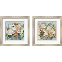 Framed Soft Pastel Bouquet 2 Piece Framed Art Print Set