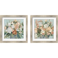 Framed Soft Pastel Bouquet 2 Piece Framed Art Print Set