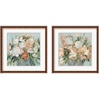 Framed Soft Pastel Bouquet 2 Piece Framed Art Print Set