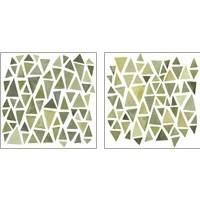 Framed Celadon Geometry 2 Piece Art Print Set