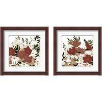Framed 'Terracotta Wildflowers 2 Piece Framed Art Print Set' border=