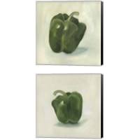 Framed 'Pepper Study 2 Piece Canvas Print Set' border=