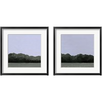 Framed 'Pastel Evening 2 Piece Framed Art Print Set' border=