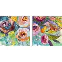 Framed 'Bold Blooms 2 Piece Art Print Set' border=