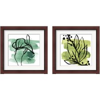 Framed Tropical Sumi-e 2 Piece Framed Art Print Set
