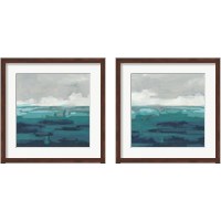 Framed Sea Foam Vista 2 Piece Framed Art Print Set