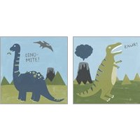 Framed Dino-mite 2 Piece Art Print Set