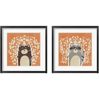 Framed 'Woodland Cutie 2 Piece Framed Art Print Set' border=