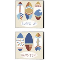 Framed 'Surf's Up 2 Piece Canvas Print Set' border=
