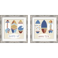 Framed 'Surf's Up 2 Piece Framed Art Print Set' border=