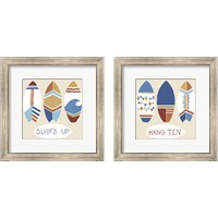 Framed Surf's Up 2 Piece Framed Art Print Set