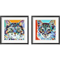 Framed Dramatic Cats 2 Piece Framed Art Print Set