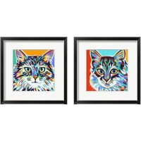 Framed Dramatic Cats 2 Piece Framed Art Print Set