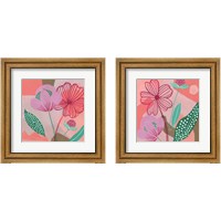 Framed 'Dancing Bouquet 2 Piece Framed Art Print Set' border=