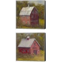 Framed 'Country Road 2 Piece Canvas Print Set' border=