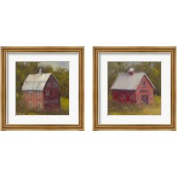 Framed 'Country Road 2 Piece Framed Art Print Set' border=