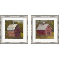 Framed 'Country Road 2 Piece Framed Art Print Set' border=