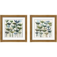 Framed 'Green Garden 2 Piece Framed Art Print Set' border=