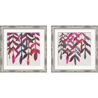 Framed 'Fuchsia Vine 2 Piece Framed Art Print Set' border=