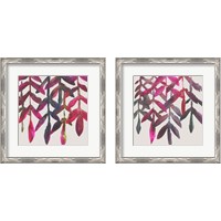 Framed 'Fuchsia Vine 2 Piece Framed Art Print Set' border=